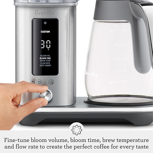 Breville Luxe Drip Coffee Machine BDC415OLT, Olive Tapenade, Glass Carafe - Image 5