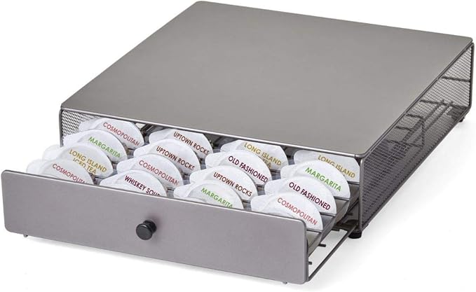 Nifty Cocktail Beverage Bartesian Capsule Drawer – Holds up to 36 Capsule Pods by NiftySolutions