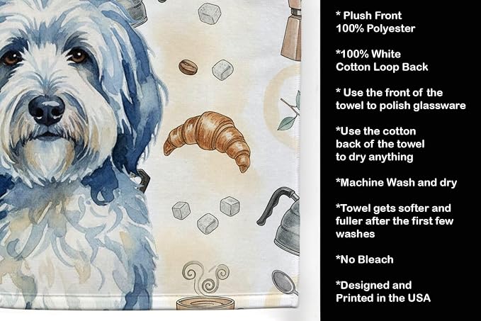 Caroline's Treasures Blue and White Old English Sheepdog Coffee Bar Kitchen - Image 4