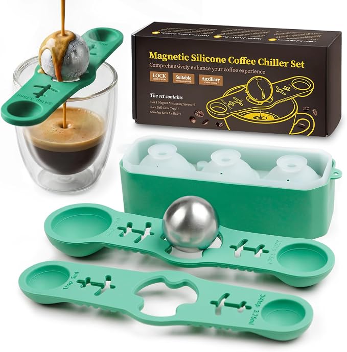 Espresso Cooling Ball Set for Morning Brew & Home Bar by Unknown