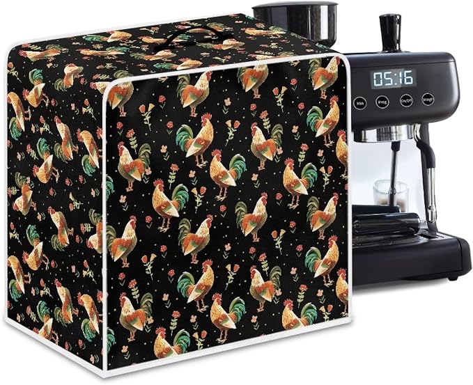 Rooster Coffee Maker Covers Heat-Resistant Waterproof Dust-Proof Dust Cover by Unknown