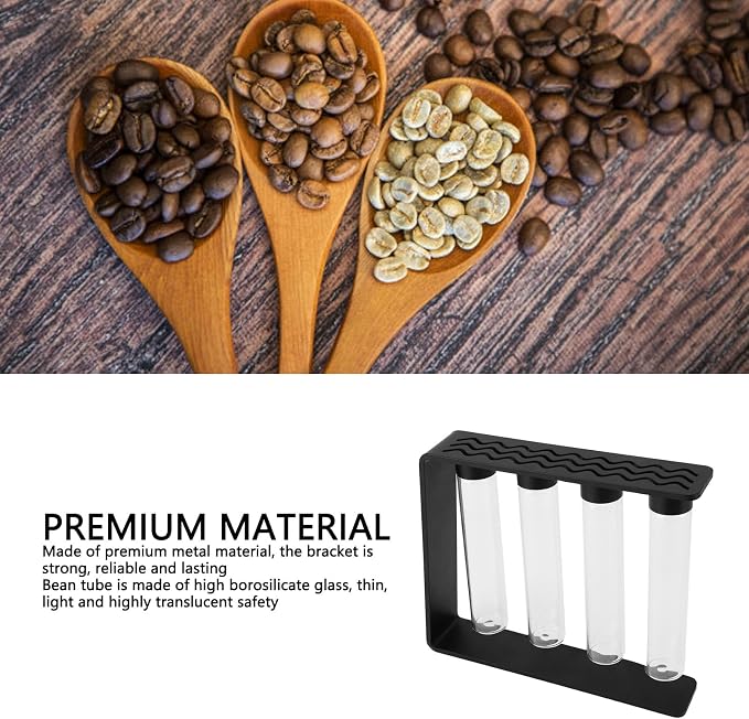 Coffee Bean Cellar Tubes, Premium Glass Coffee Bean Storage - Image 2