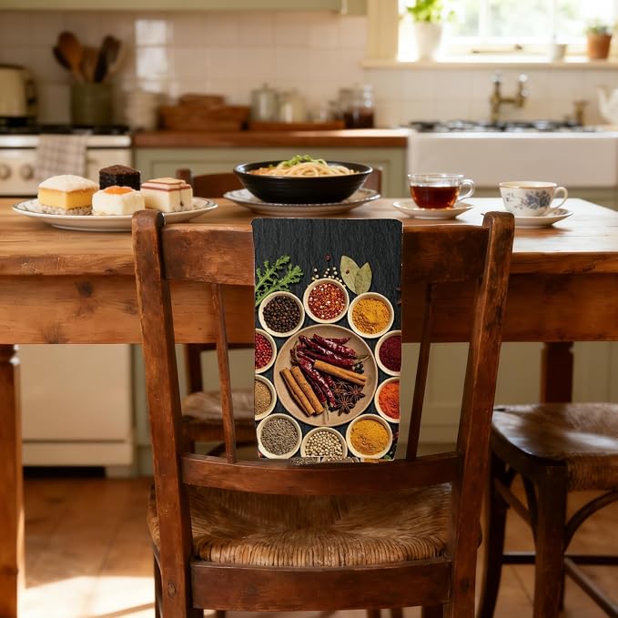 CUTHOLLOW Cat and Paw with Heart Decorative Kitchen Towels Set of 4, - Image 7