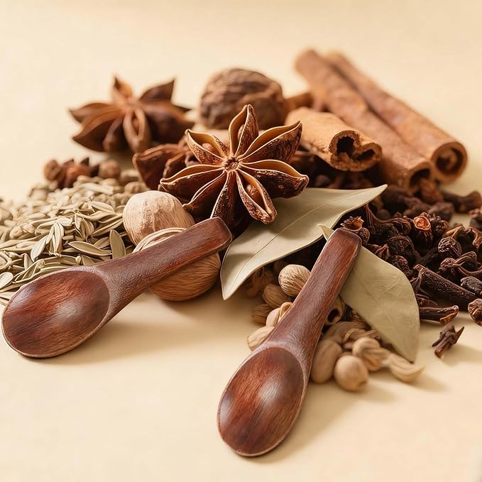 4 Pcs Tiny Wooden Spoons, 2.36in Mini Spoons - Image 4