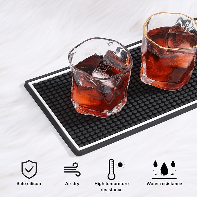 2PCS Bar Mat For Countertop Splash, PVC Bar Service Mat, Suitable For Spills - Image 3