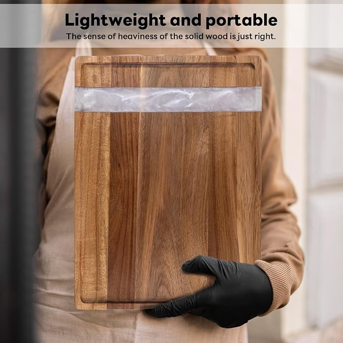 Wooden Tray: Resin Serving Decorative Tray - Image 2