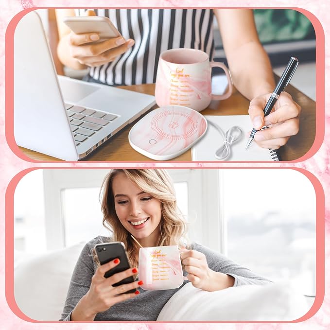Nitial Bible Verse Coffee Mug Warmer Set - Image 4