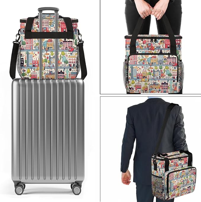 Art City Coffee Maker Travel Bag, Portable Storage Tote Bag - Image 7