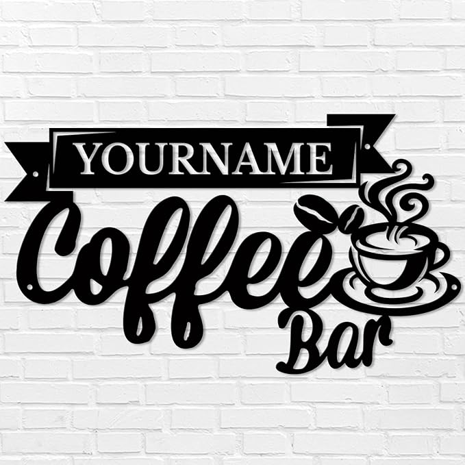 Custom Metal Coffee Bar Signs - Image 3