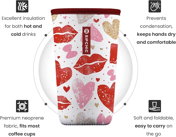 Iced Coffee Sleeve – Neoprene Reusable Cup Sleeves - Image 2