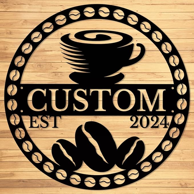 Custom Metal Coffee Bar Signs - Image 2