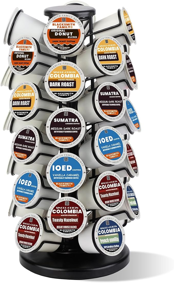BLACKSMITH FAMILY K Cup Holders, K Cup Holder, K Cups Holder, K Cup Carousel by BLACKSMITHFAMILY