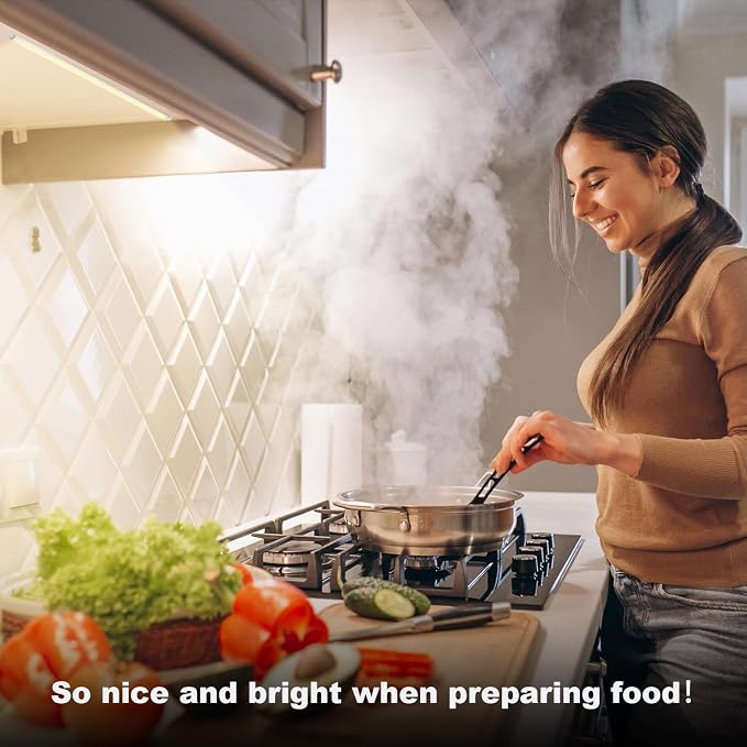 Under Cabinet LED Lights, Dimmable Under Cabinet Lighting, 4 Pack LED Lights - Image 3