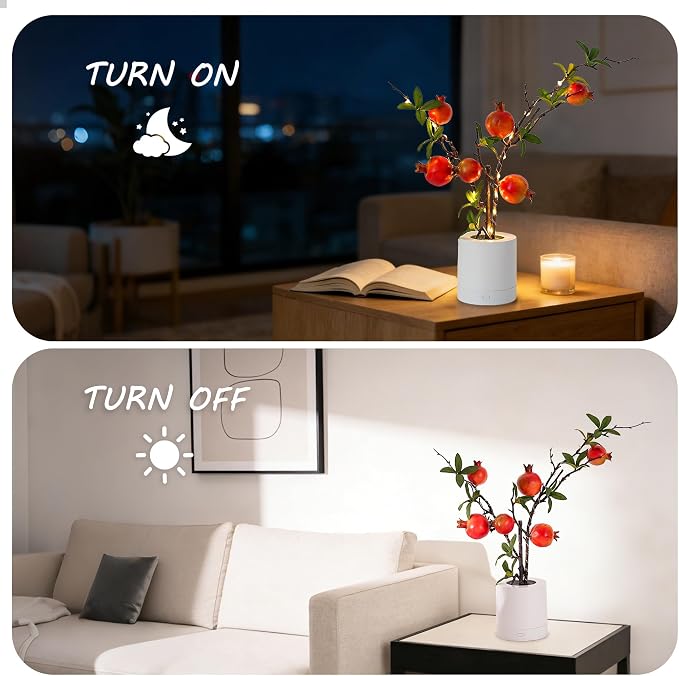 WSYEAR Christmas Decoration Artificial Pomegranate Branch Mini Lifelike - Image 5