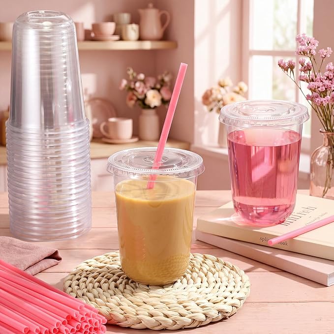 Ziliny 25 Sets Clear Plastic Cups - Image 3