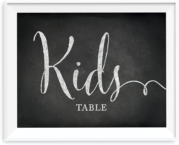Andaz Press Wedding Party Signs, Vintage Chalkboard Print, 8.5x11-inch by AndazPress