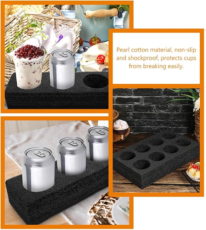 iplusmile 2pcs Coffee Cup Carrier Trays Lightweight Takeout Drink Holders - Image 8