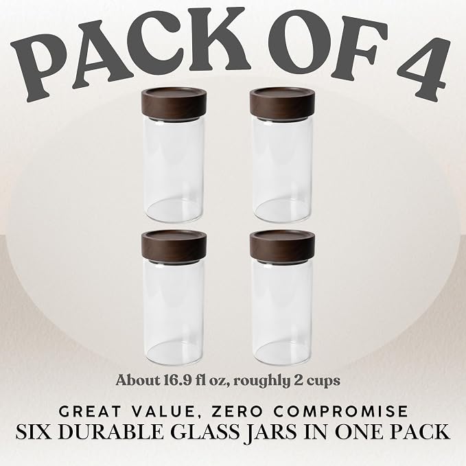 Wide Mouth Glass Storage Jars - Image 8