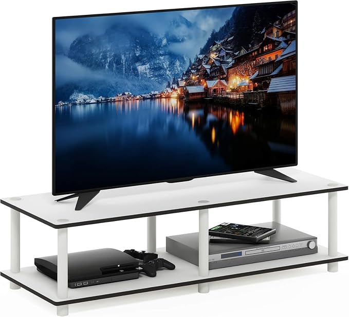Furinno JUST TV Stand, 2-Tier Wide Entertainment Center - Image 6