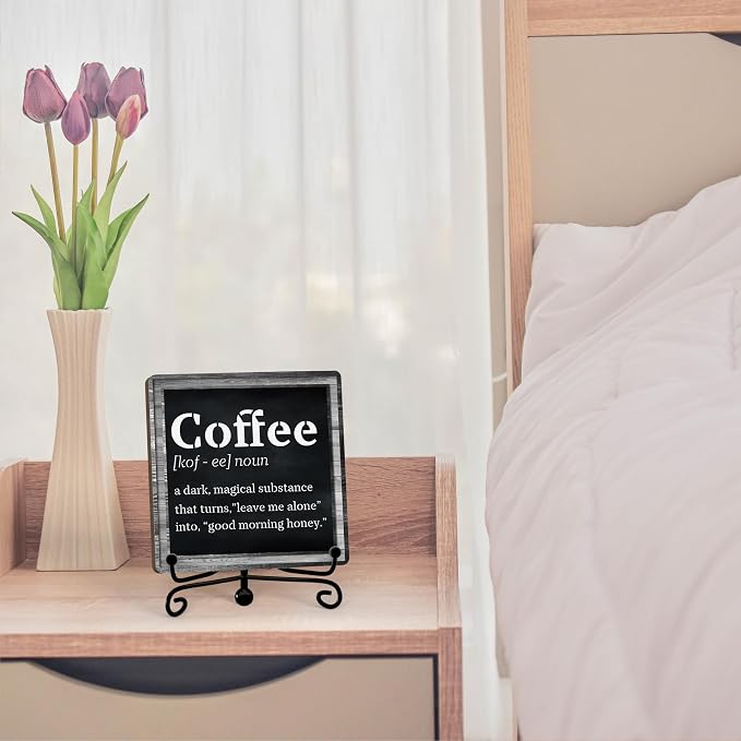 Coffee Bar Decor For Bar, Funny Cute Coffee Signs For Station Cafe Shop - Image 3