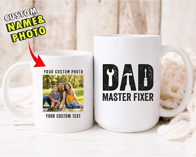 Coffee Mug Dad Fixer Ceramic Cup - Image 4