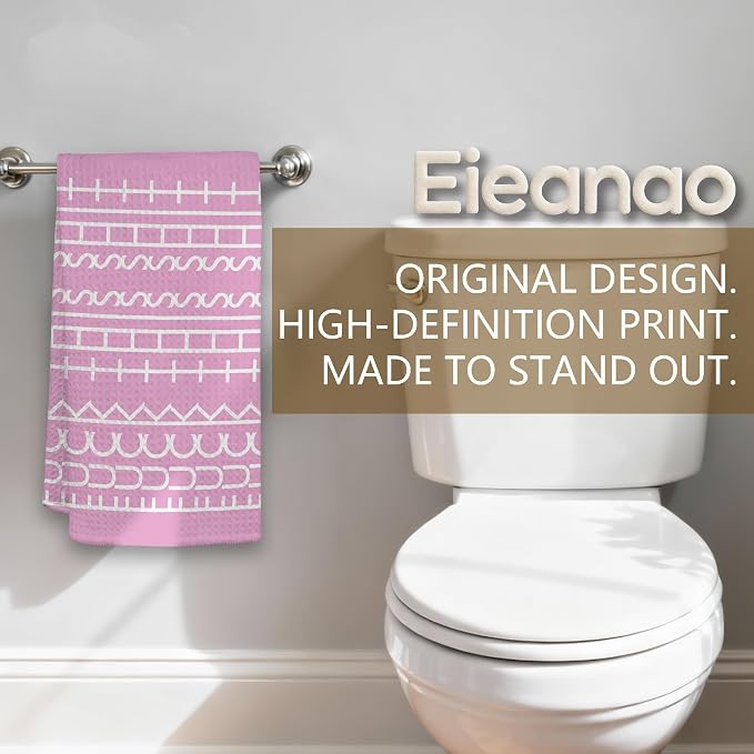Funny Pink Kitchen Towel, Dark Humor Dish Tea Towel, Funny Swear Word Hand - Image 5