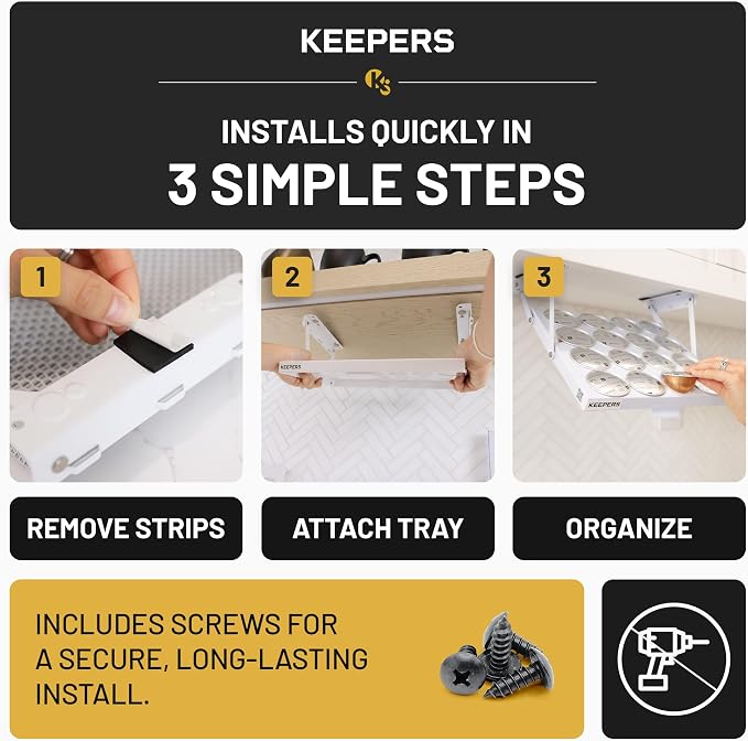 KEEPERS Nespresso® Vertuo® Pod Holder|Under Cabinet Swing Down Coffee Pod - Image 4