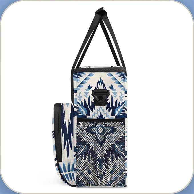 African Ethnic Coffee Maker Carring Bag, Large Insulated Storage Organizer Case - Image 4