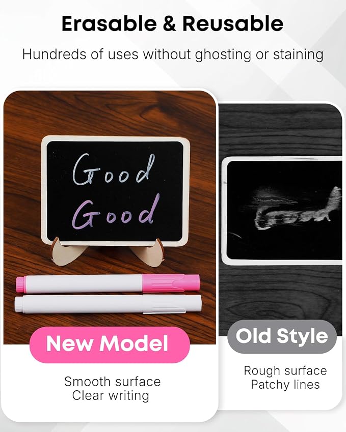 Uniclife 24 Pack Mini Chalkboard Signs - Image 5