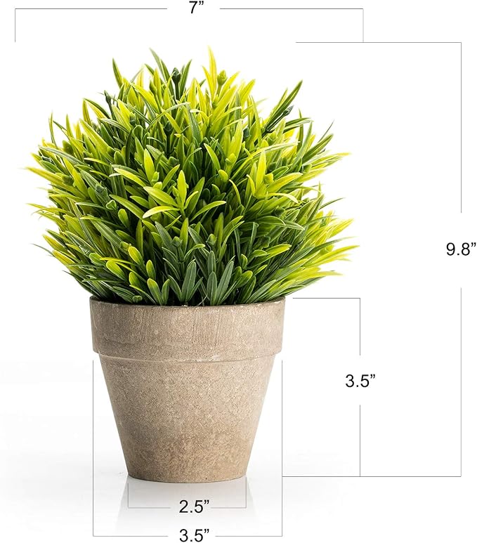 Velener Artificial Grass Potted Plant - Image 3