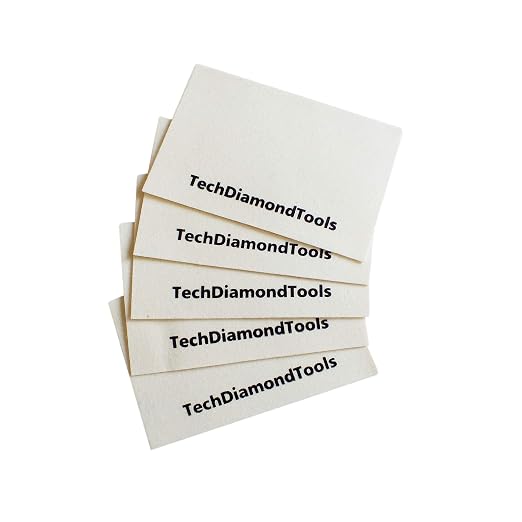 TechDiamondTools Set of 5 Wool Cloths by TechDiamondTools