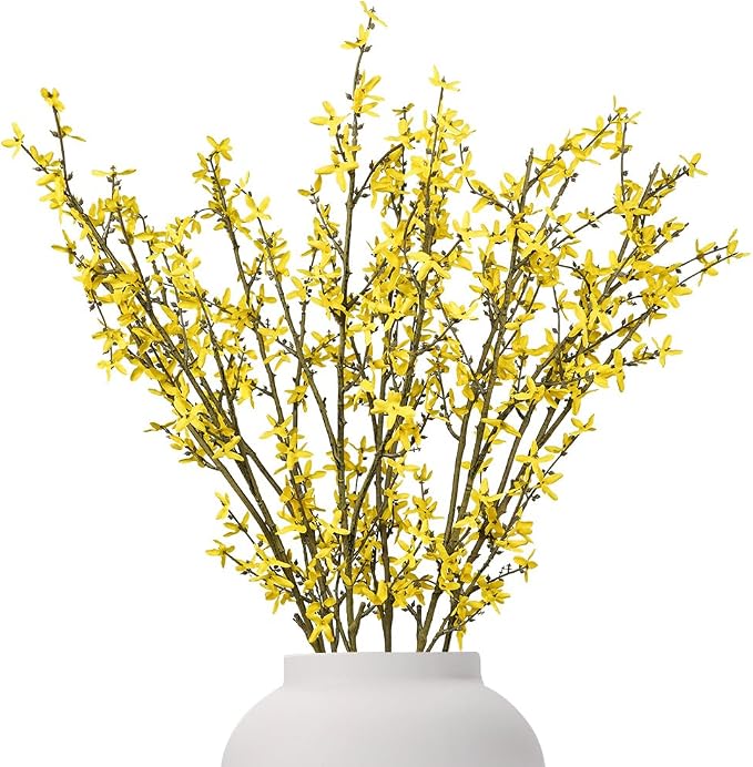 Melorca&Guilla Artificial Plants, Faux Greenery Stems Vase Branches Fake Plants by MelorcaGuilla