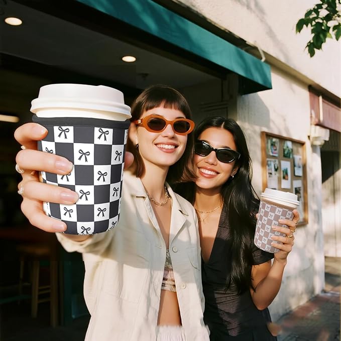 Reusable Insulated Sleeve for Iced Coffee Cup, Coffee Neoprene Sleeve for Cold - Image 7