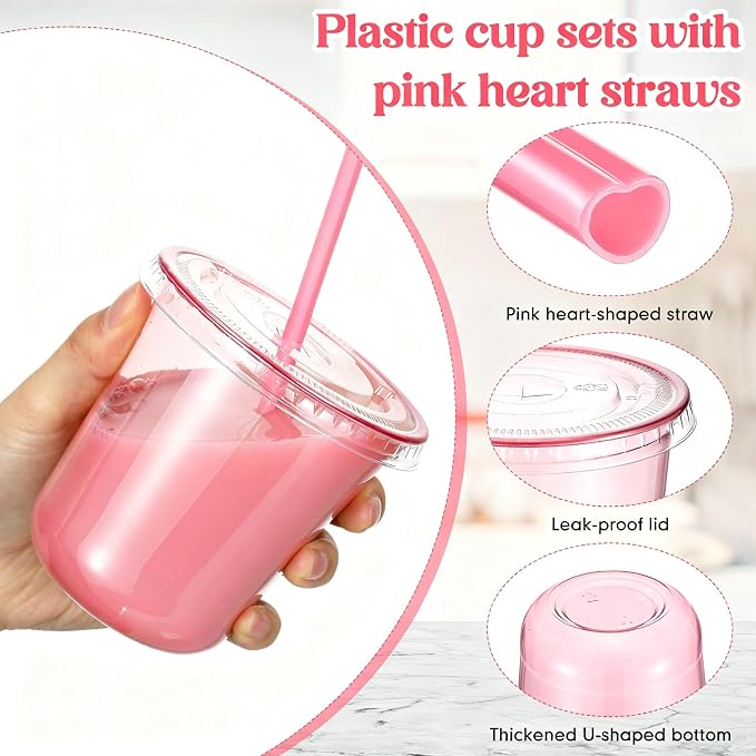 Ziliny 50 Sets Clear Plastic Cups - Image 5