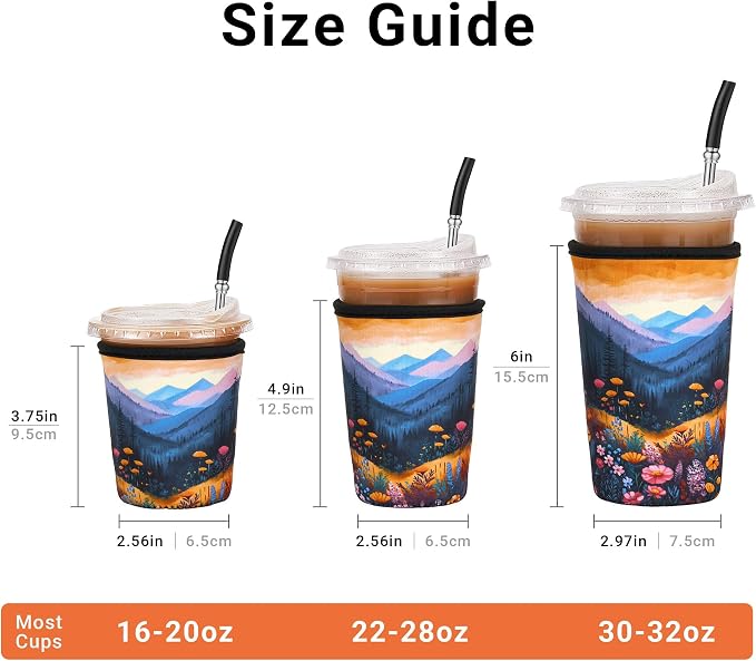 Iced Coffee Sleeve Reusable Large 30-32oz - Image 2