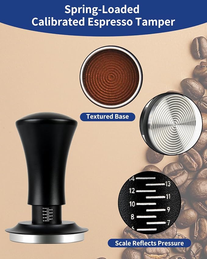 7 Pack 51mm Espresso Accessories – Tamper Station, Coffee Distributor, WDT Tool - Image 3