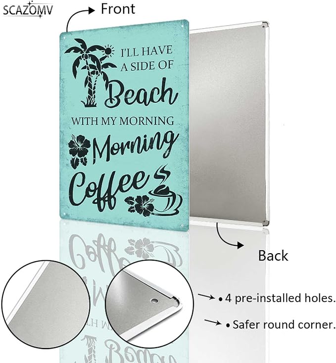 Funny Coastal Metal Sign - Image 3