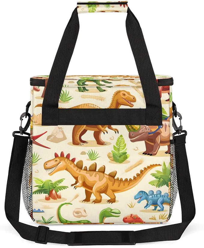 Dino Coffee Maker Carring Bag, Large Insulated Storage Organizer Case Tote Bags - Image 5