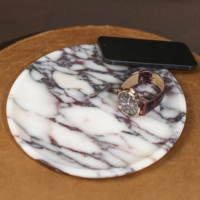 DUANYAN Natural Marble Tray, Coffee Table, Paper Cup, Cake Display, Coffee bar - Image 5