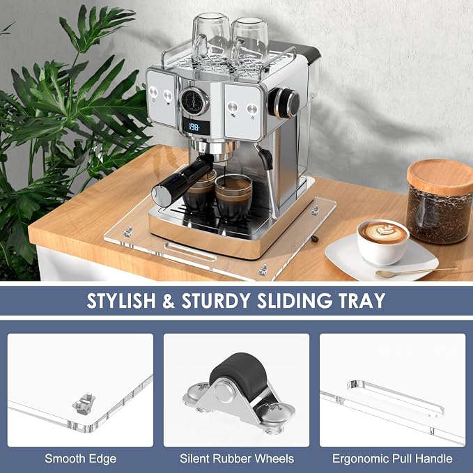 Appliance Sliders with Rubber Wheels, Sliding Tray - Image 5