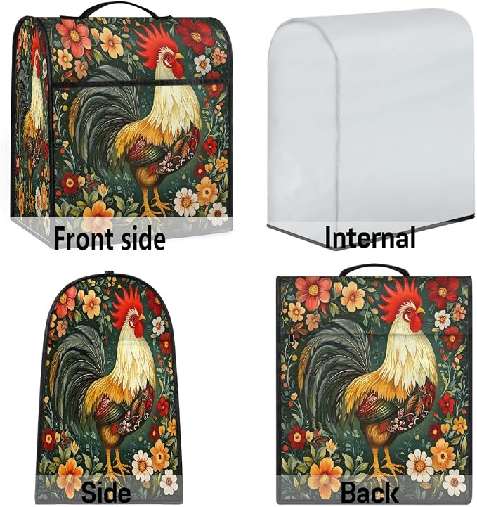 Rooster Kitchen Aid Mixer Cover Compatible Stand Mixer Dust Cover | Flower - Image 7