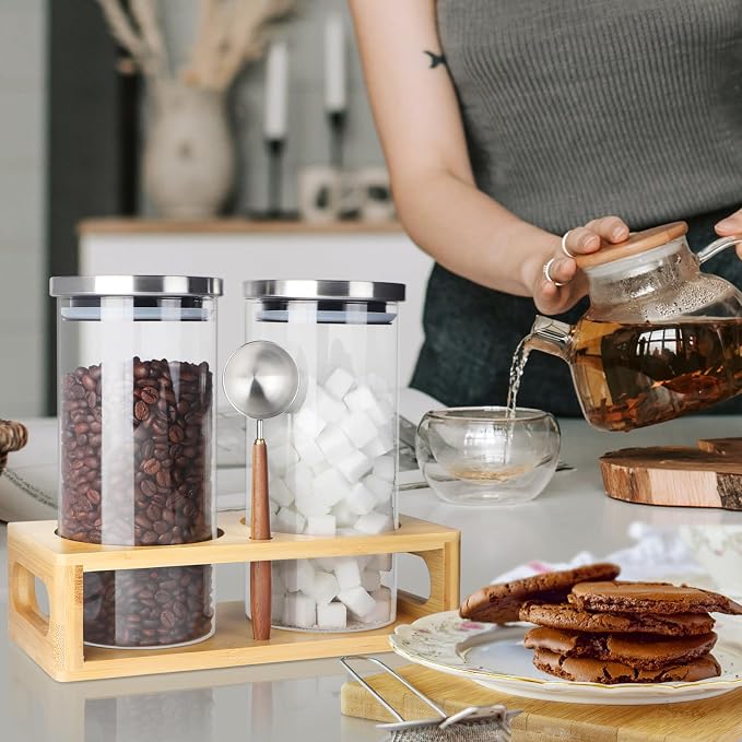 DTUQYX Coffee Container Set, Glass Canister - Image 7