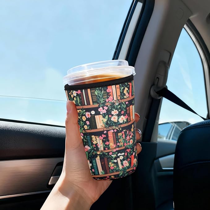 Reusable Insulated Sleeve for Iced Coffee Cup, Beverage Holder for Iced Coffee - Image 3