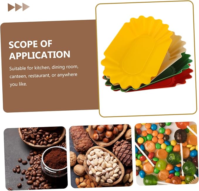OUNONA 4Pcs Coffee Bean Display Tray Measuring Plates - Image 7