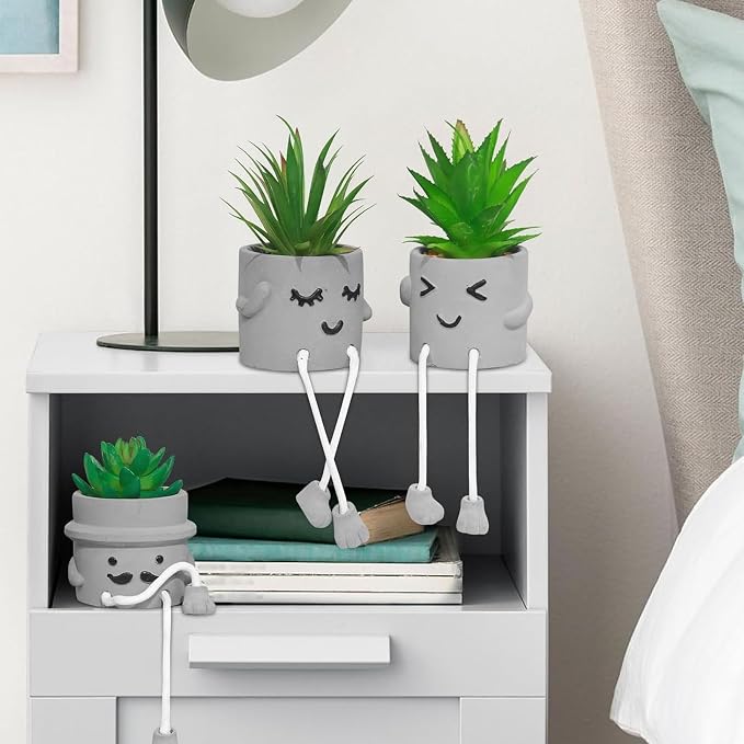 MAKHOT 4 Pcs Creative Artificial Succulent Plants - Image 4