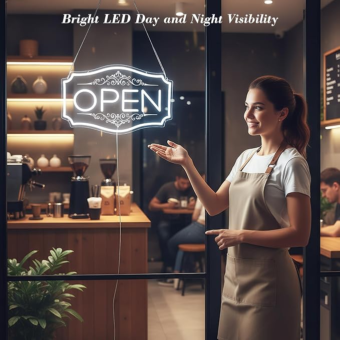 Open Sign for Business, LED Dimmable Neon Open Sign - Image 3