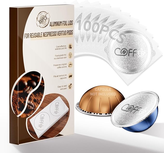 100 Pcs Aluminum Foil Seal Lids by HGIFZ