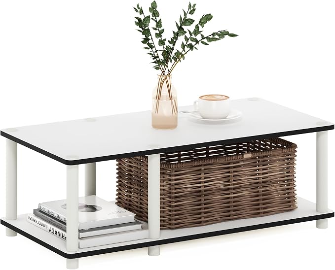 Furinno JUST TV Stand, 2-Tier No Tools Mid Entertainment Center - Image 8