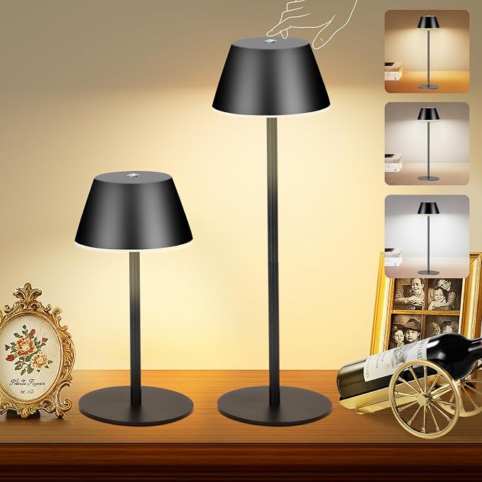 Cordless Table Lamps, LED Rechargeable Battery Operated Lamp - Image 2