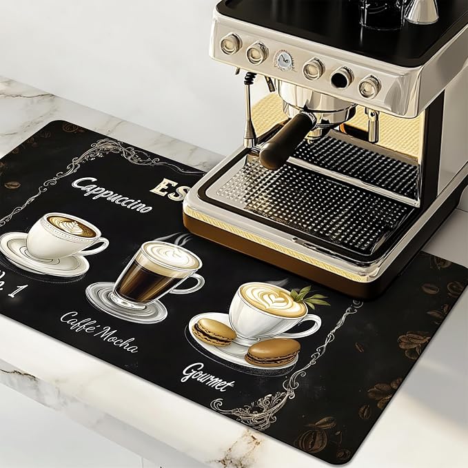 Dish Drying Mat Large Coffee Mat Absorbent Drying Mat by GIVEYOUTHEBEST